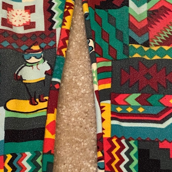 LuLaRoe kids leggings S/M Vintage Christmas - Picture 8 of 9